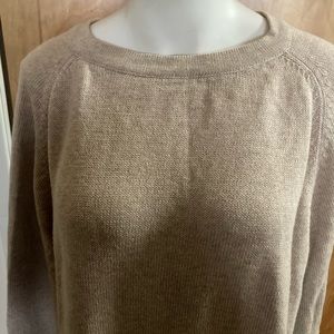 Cotton/cashmere Oversized Beige Poncho by ImanOSFA